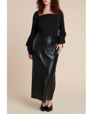 Women's Plus Size Draped Cuff Top