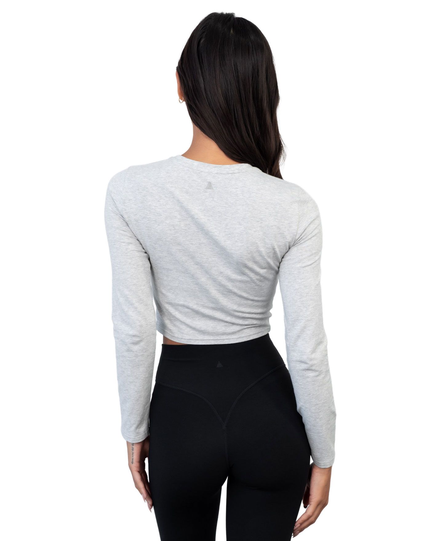 Женский топ Vitality Basis Long Sleeve, цвет: Меланжевый серый — фото 3