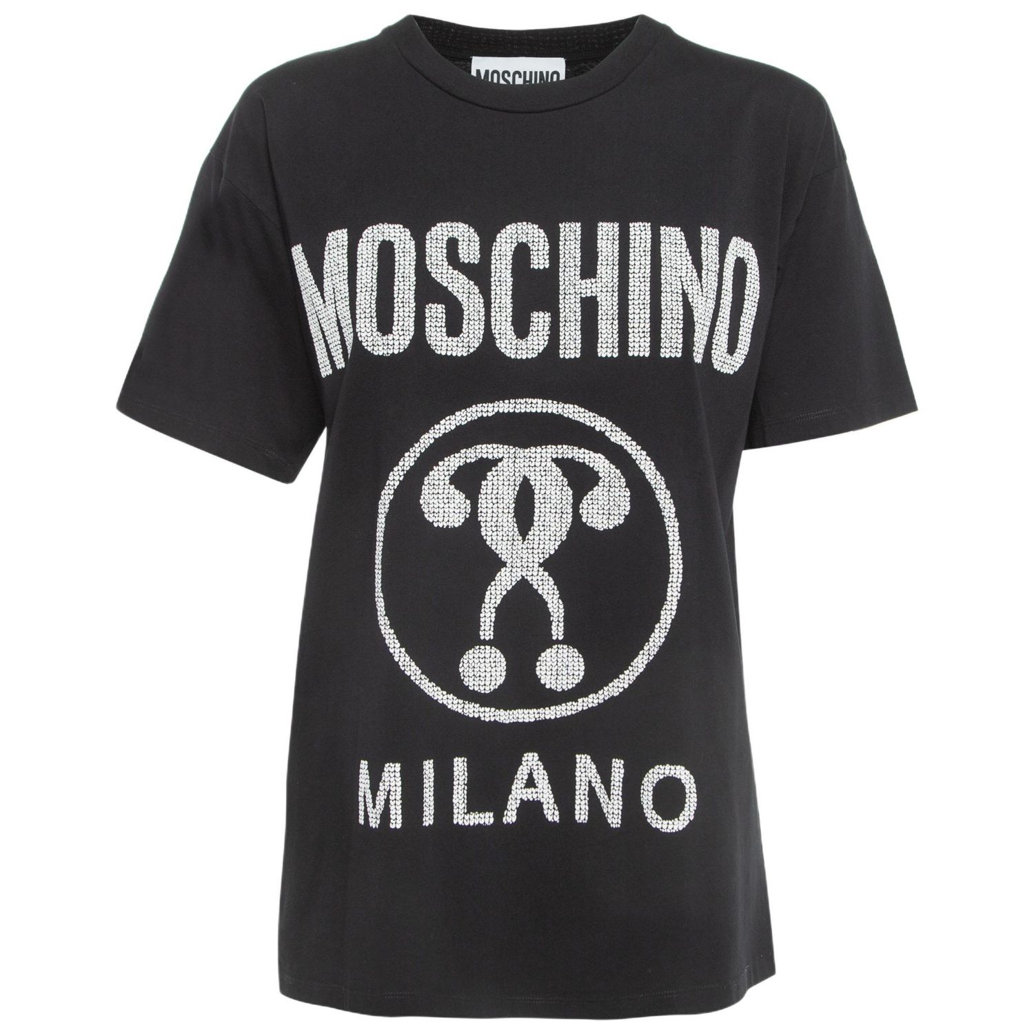 Women's Couture Logo Print Cotton Half Sleeve T-Shirt