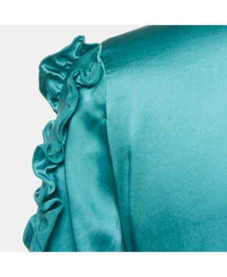 Women's Silk Ruffled Shirt