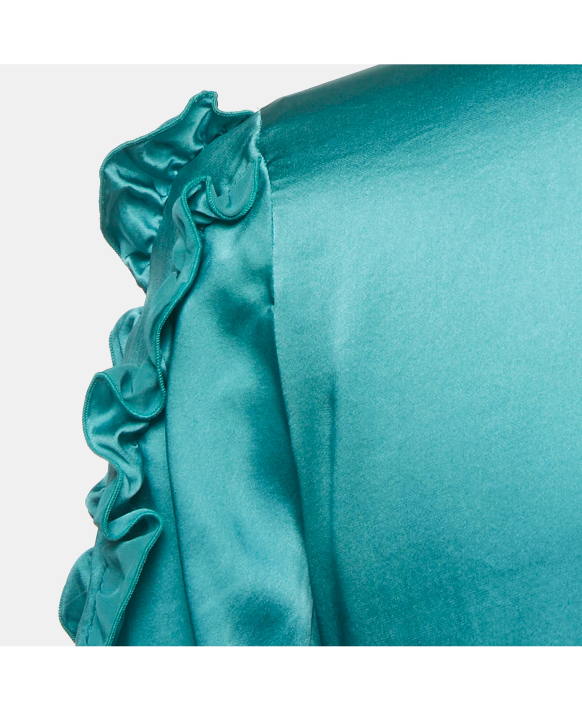 Pre-Owned Love Moschino Women's Silk Ruffled Shirt