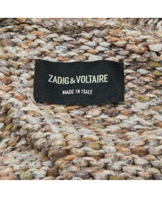 Women's Brown Cotton Rib Knit Mia Cardigan