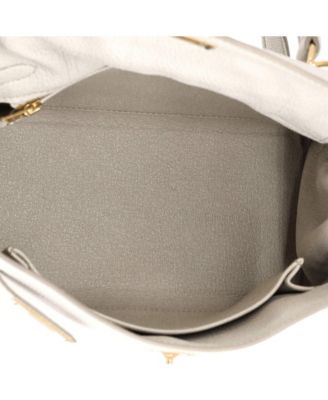 Kelly 25 Handbag Light Togo with Gold Hardware