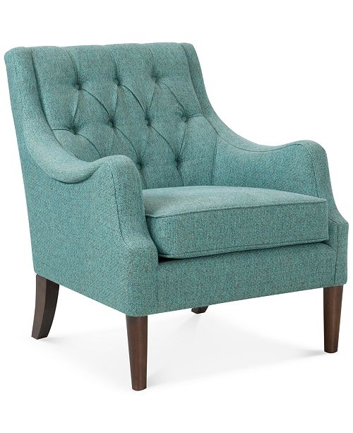 Furniture Glenis Tufted Accent Chair Reviews Chairs Furniture Macy S