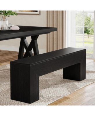 47" Farmhouse Wooden Bench – Perfect for entryway, dining room, hallway, or bedroom. Easy assembly