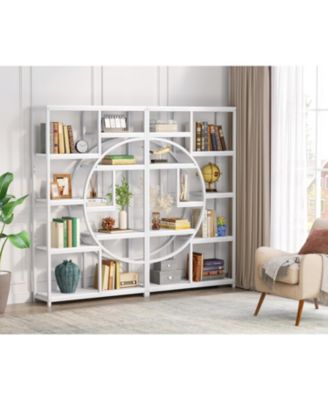 9-Tier Bookshelf, Freestanding Tall Bookshelves Display Shelf Storage Organizer with 9-Open Storage Shelf for Living Room, Bedroom