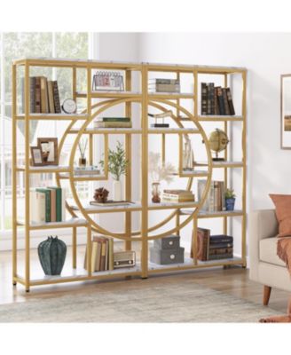 9-Tier Bookshelf, Freestanding Tall Bookshelves Display Shelf Storage Organizer with 9-Open Storage Shelf for Living Room, Bedroom