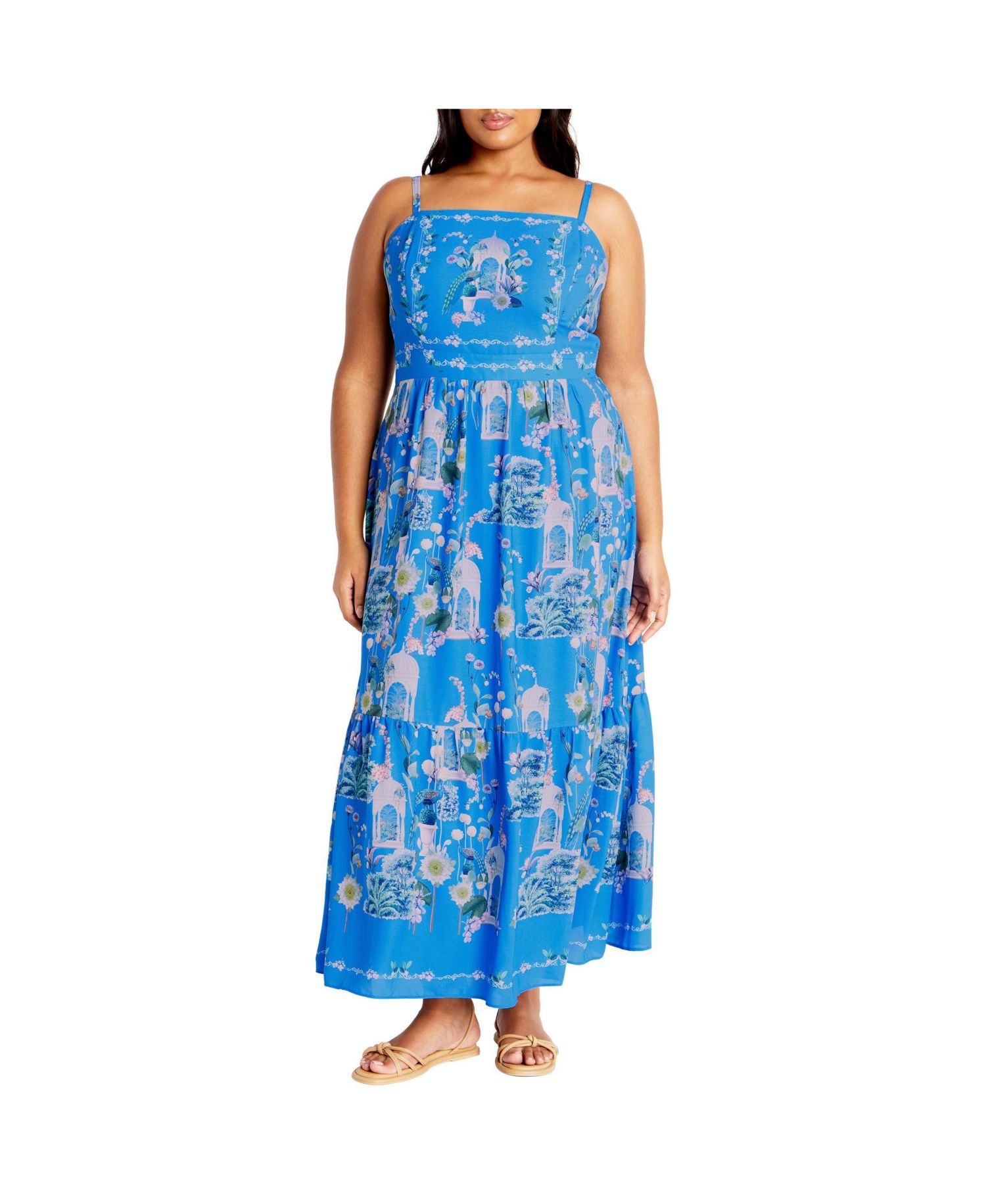 Plus Size Molly Print Maxi Dress