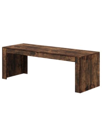 Large Dining Table for 6-8, Rectangular Kitchen Table with Heavy Duty Pedestal