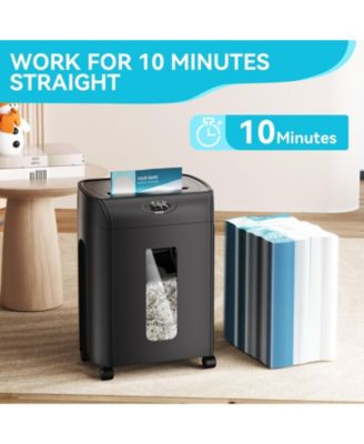 15-Sheet Cross Cut Paper Shredder, 4.76 Gallon Heavy Duty Ultra Quiet Shredder