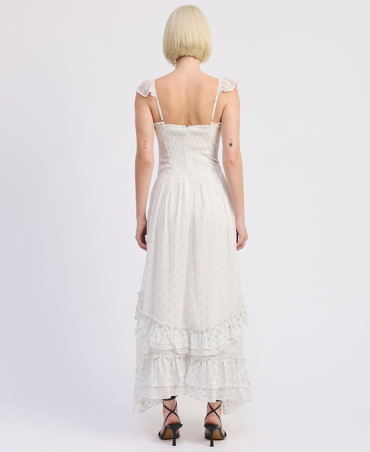 En Saison Women's Camile Tiered Sleeveless Maxi Dress