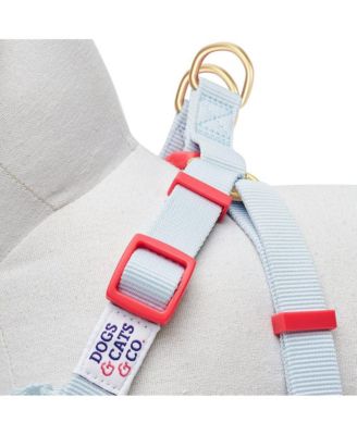 Spring Floral Dog Harness with Chest Protection Panel