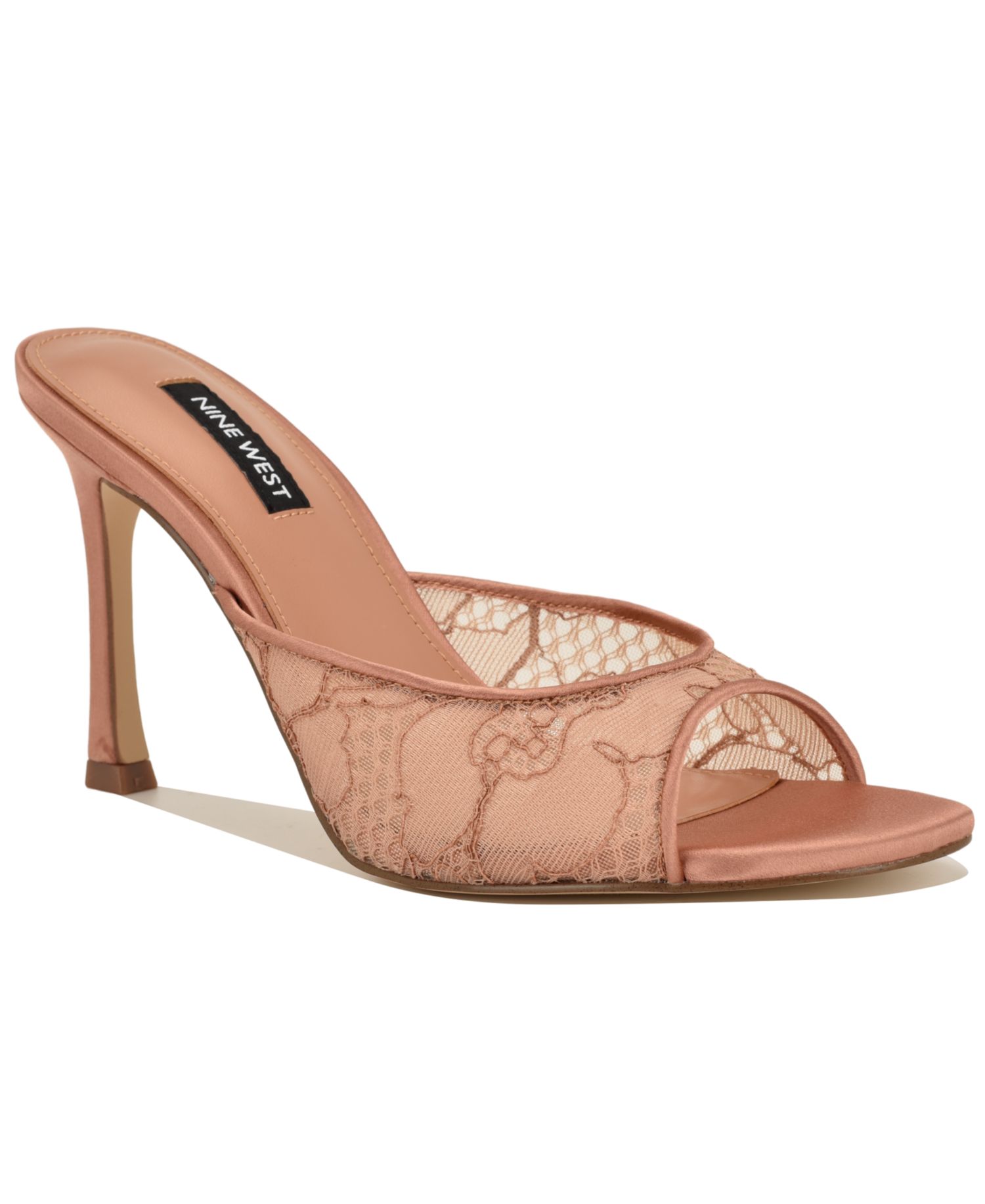 Светлый Натуральный Lace Mesh/Персиковый Атласный
