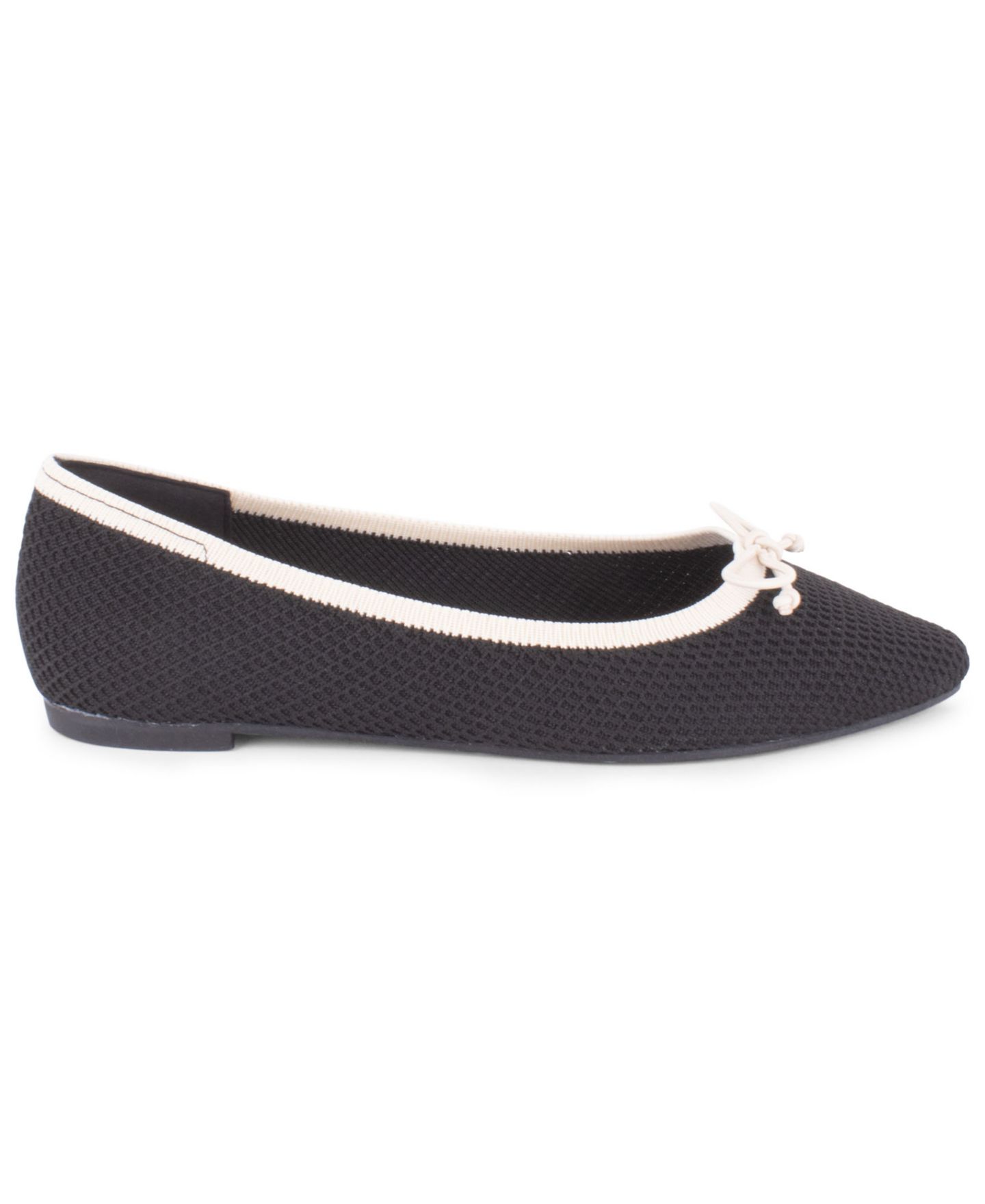 Женские балетки Tahari Bogota Ballet Flats, цвет: Чёрный / Слоновая кость — фото 2