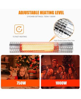 1500W Wall-Mounted Infrared Heater Indoor & Outdoor Electric Heater