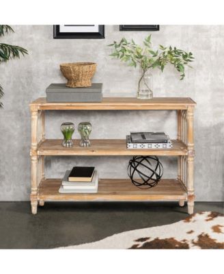 Console Table with Arched Cut-Outs, 47.24" MDF and Fir Entryway Table for Living Spaces