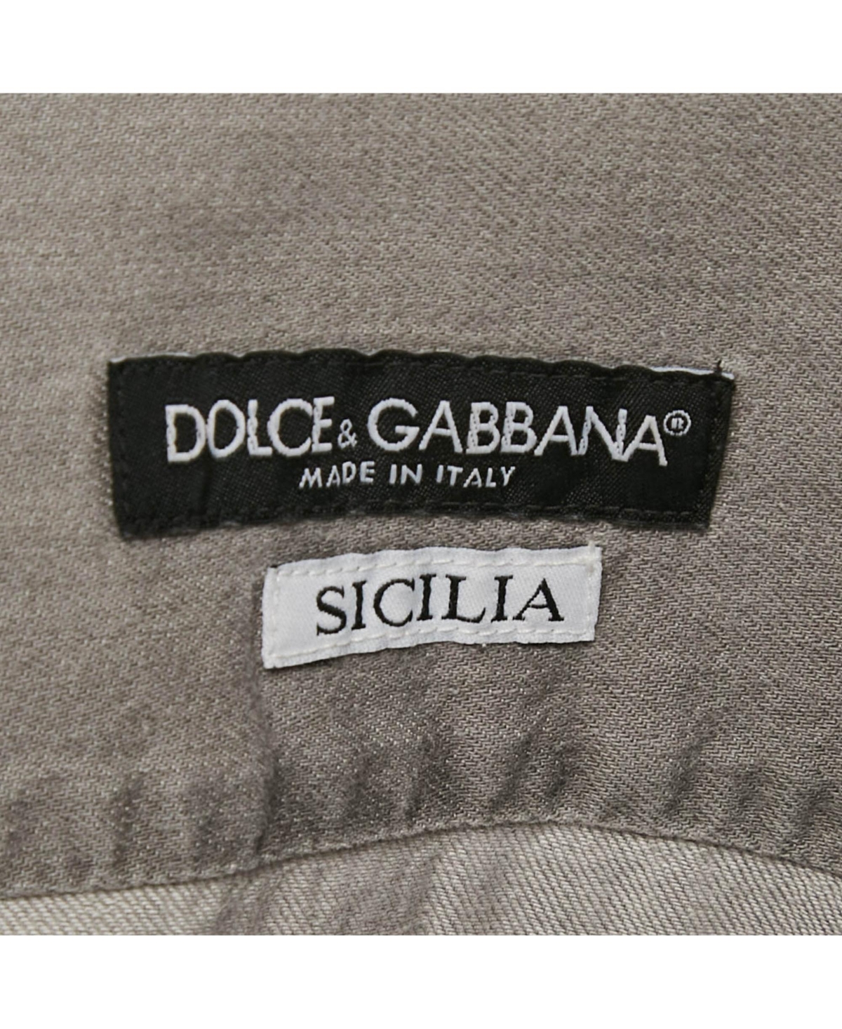 Pre-Owned Dolce & Gabbana Men's Grey Faded Denim Long Sleeve Shirt