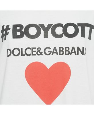 Women's Boycott Logo Print Cotton T-Shirt