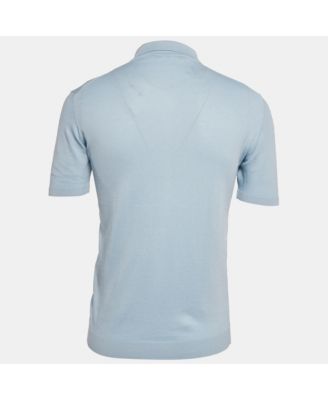 Men's Silk Knit Polo T-Shirt