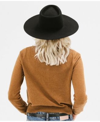 Dakota Wide Brim Felt Hat with Triangle Crown