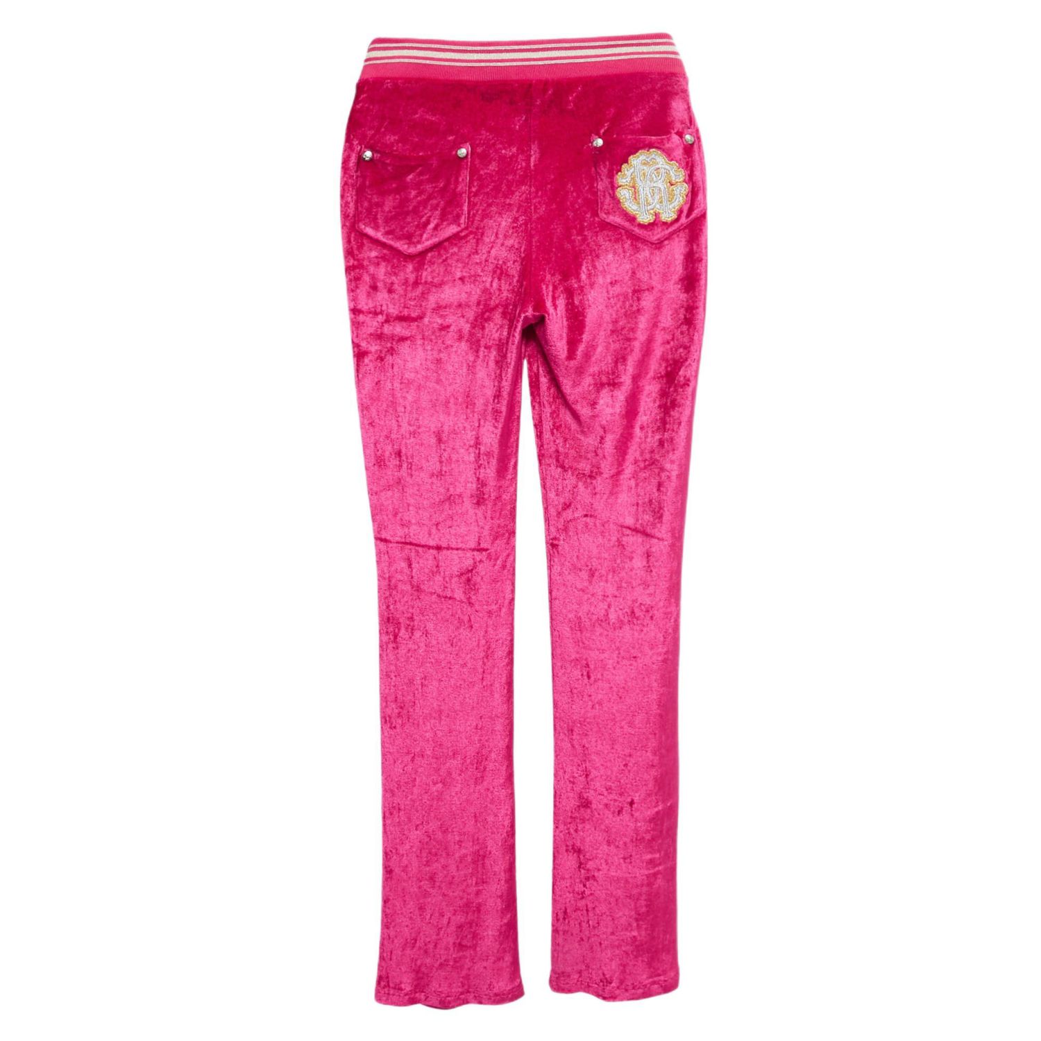 Women's Embroidered Velvet Knit Pants