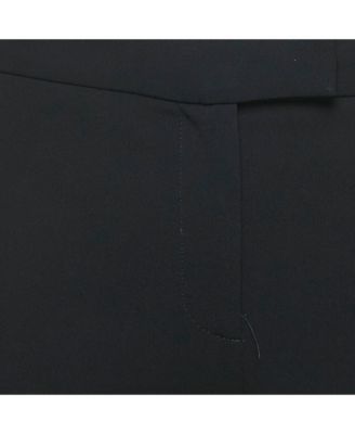 Women's Cheap And Chic Black Crepe Formal Trousers