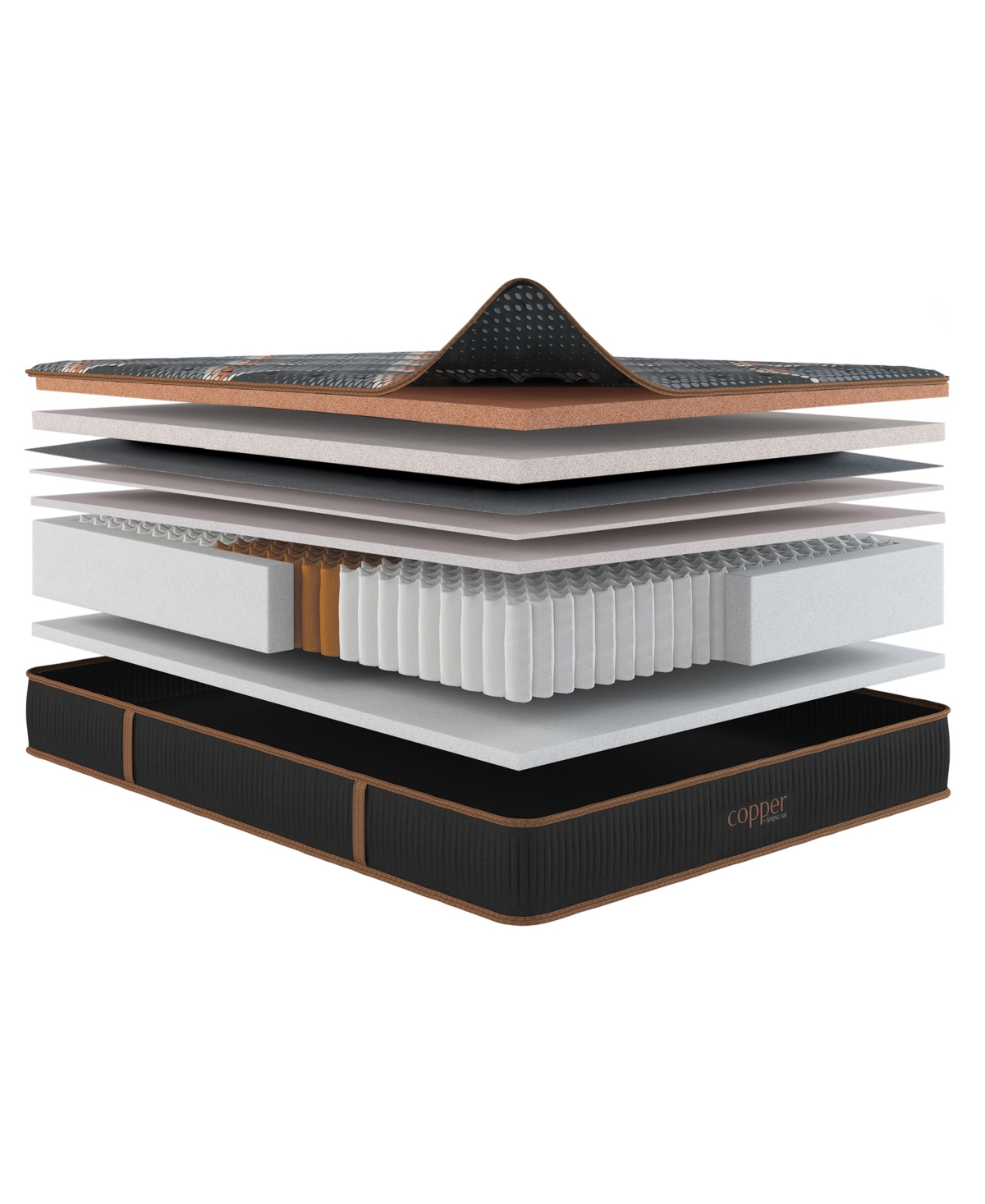 Spring Air Copper Hybrid Quilted 13.5" Firm Tight Top Mattress, Queen