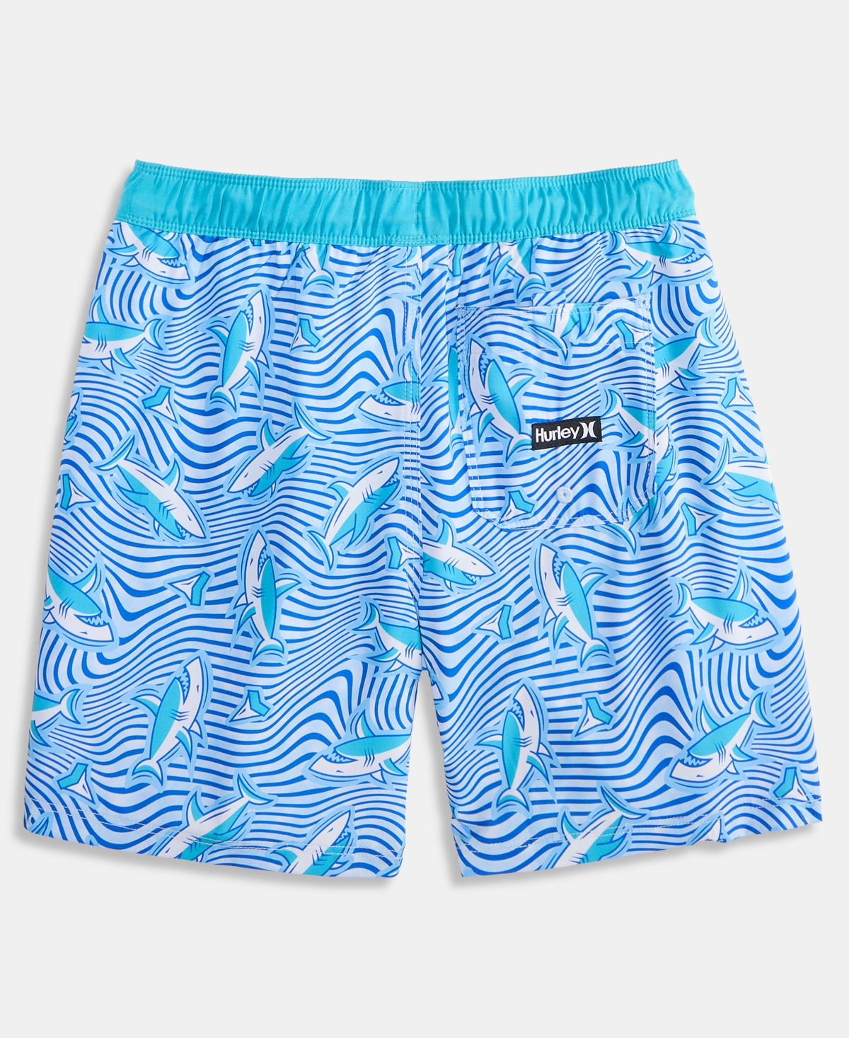 Hurley Boys' 8-20 Dizzy Shark Pull-On Swim Trunks