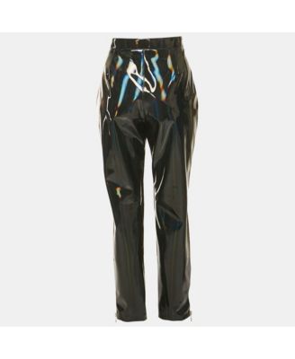 Women's Black Iridescent Nylon Pants