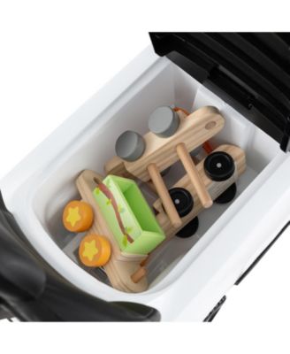 3 In 1 Land Rover Ride On Push Car For Kids With Handle Storage And Canopy