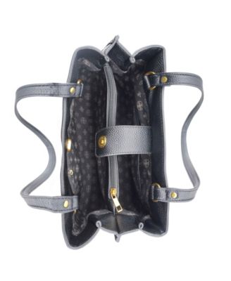 Velvet Bow Knot Medium Satchel Bag