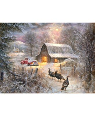 Turkey Road 1000 piece Jigsaw Puzzle for Adults Thanksgiving