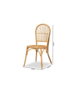 Wina 2-Pc. Rattan Bohemian Dining Chair Set