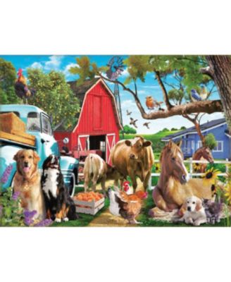 Gathering in the Farmyard 1000 piece Jigsaw Puzzle for Adults