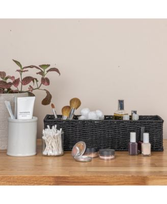 Handwoven Paper Rope Rectangular Storage Basket