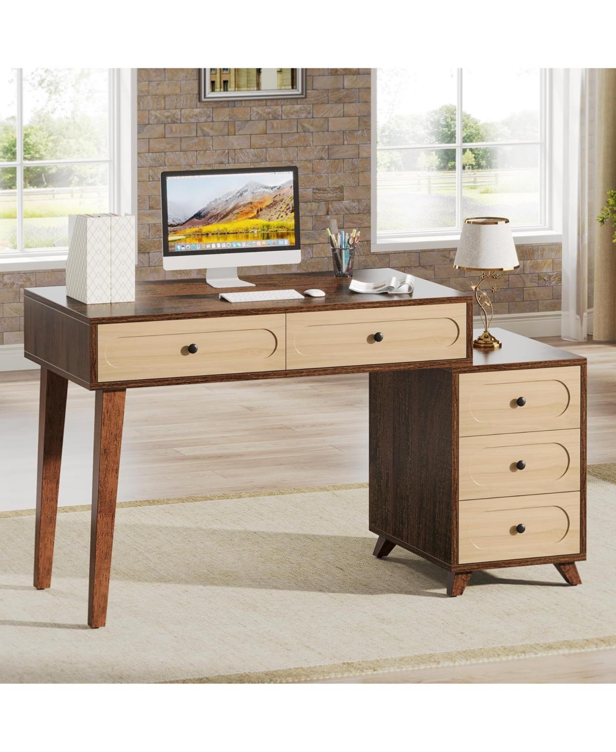Tribesigns Computer Desk with Drawers
