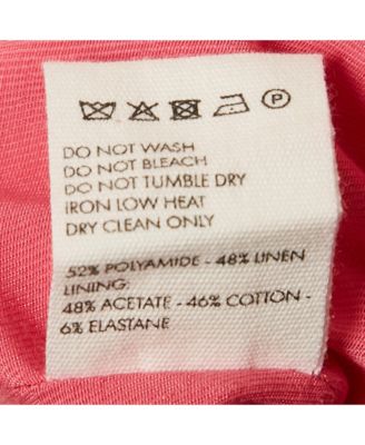 Women's Pink Linen Blend Cut-Out La Robe Limao Mini Dress