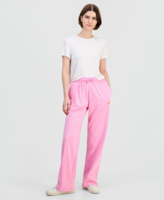 Juniors' Cotton Luxe Surf Relaxed Track Pants