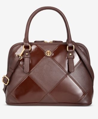 Pieced Dome Satchel, Exclusively at Macy's 