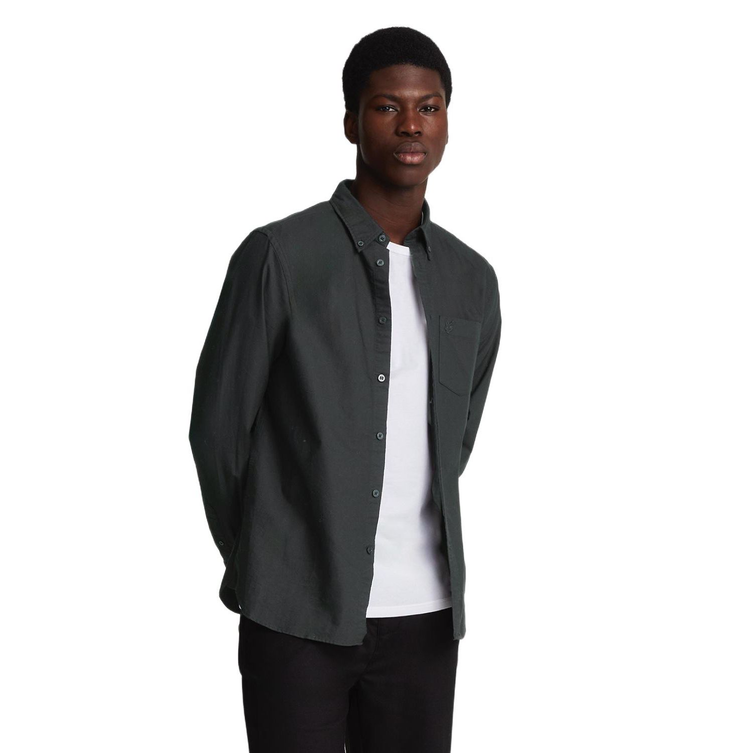 Men's Tonal Eagle Plain Oxford Shirt