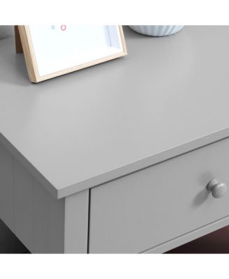 Nightsd Bedside Table End Table Organizer W/ Drawer Shelf