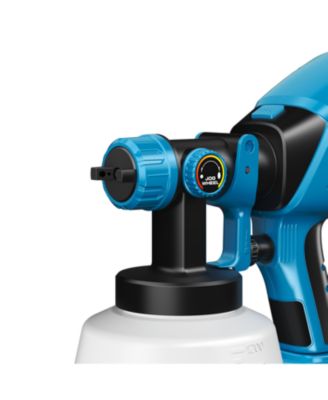 Cordless Paint Sprayer, 1000W HVLP System, 1200ml, 5 Copper Nozzles, Dual Batteries, Lightweight for Furniture & Home Projects
