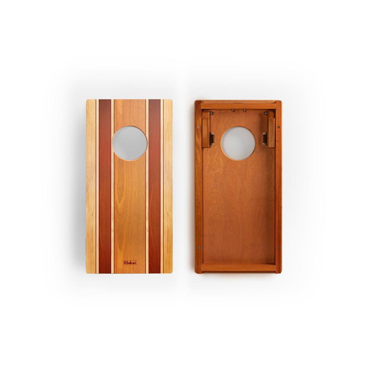 Elakai 1ft x 2ft Classic Woody Compact Travel Cornhole Board Set