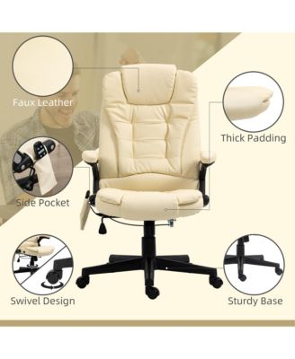 High-Back Vibration Massage Chair, Heating Office Chair,