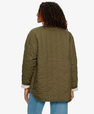 Women's Reversible Snap-Front Quilted Jacket