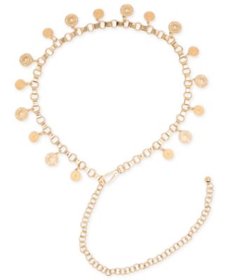 Women's Coin Dangle Chain Belt