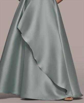 Women's Strapless Asymmetrical Ball Gown