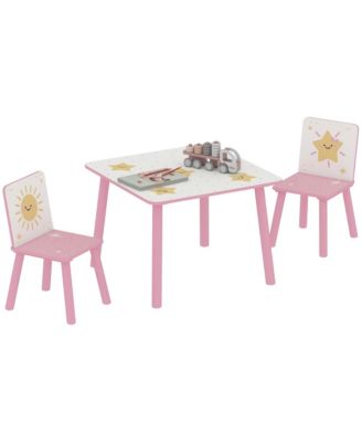 3-Piece Toddler Table and Chair Set for Boys and Girls Aged 3-8,