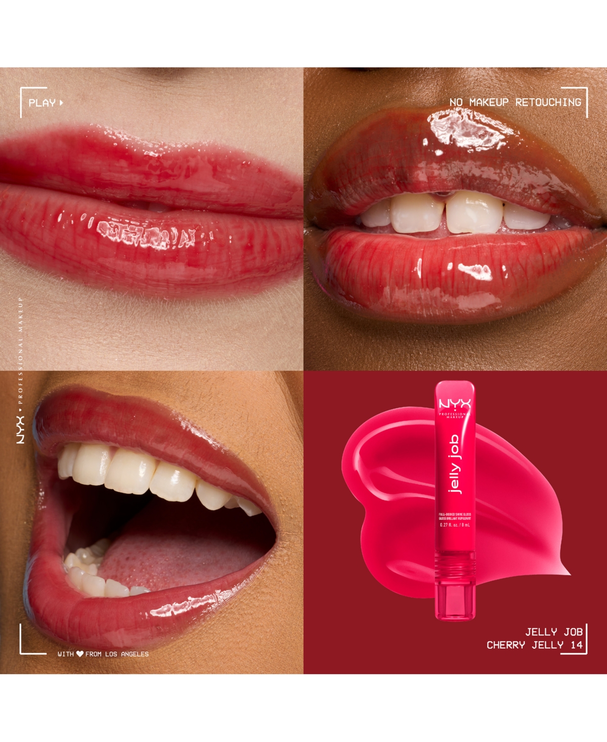 Nyx Professional Makeup Jelly Job Lip Gloss, 0.27 oz.