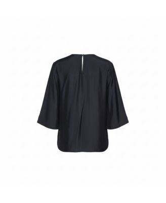 Women's Sateen Gathered Neck Faye Top